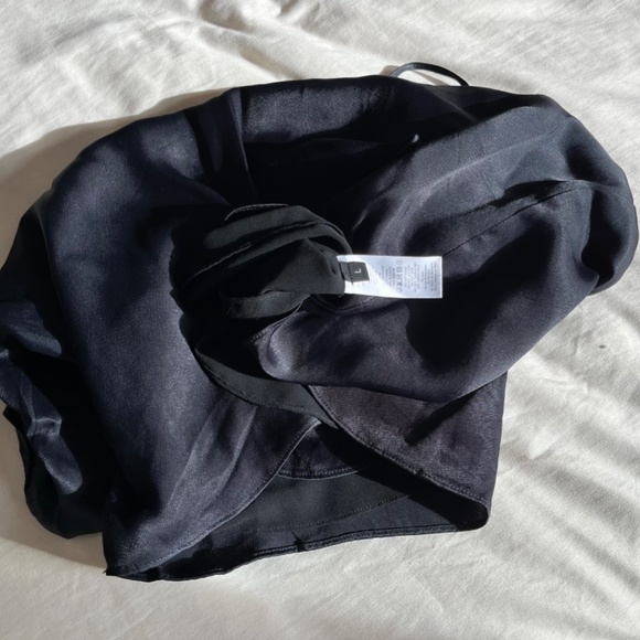 Navy Blue Large Silk Lined Cami - Picture 3 of 3